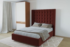 Кровать Венеция ЛЮКС с ПМ 1200 (велюр бордо) в Казани - kazan.ok-mebel.com | фото 2