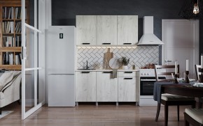 Кухня ДИОР 1500 (Белый/Дуб Крафт белый) в Казани - kazan.ok-mebel.com | фото