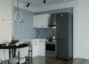 Кухонный гарнитур Белый Глянец 1000*1000 (Стол. 26мм) в Казани - kazan.ok-mebel.com | фото