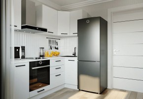 Кухонный гарнитур Белый Глянец 2200*1000 (Стол. 26мм) в Казани - kazan.ok-mebel.com | фото