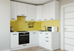 Кухонный гарнитур Белый Глянец 2200*1600 h950 (Стол. 26мм) в Казани - kazan.ok-mebel.com | фото