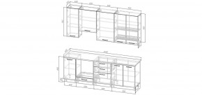 Кухонный гарнитур Белый Глянец 2400 h950 (Стол. 38мм) в Казани - kazan.ok-mebel.com | фото 2