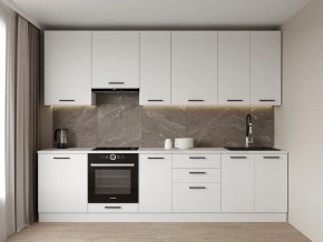 Кухонный гарнитур Белый Глянец 3000 h950 (Стол. 38мм) в Казани - kazan.ok-mebel.com | фото