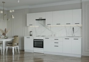 Кухонный гарнитур Белый Глянец 3000 (Стол. 26мм) в Казани - kazan.ok-mebel.com | фото