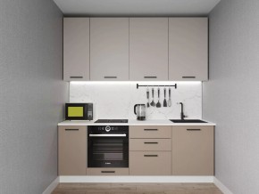 Кухонный гарнитур Каппучино 2200 h950 (Стол. 26мм) в Казани - kazan.ok-mebel.com | фото