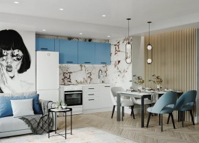 Кухонный гарнитур Капри 2550 (Стол. 26мм) в Казани - kazan.ok-mebel.com | фото