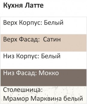 Кухонный гарнитур Латте 2200 h950 (Стол. 38мм) в Казани - kazan.ok-mebel.com | фото 3
