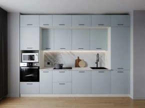 Кухонный гарнитур Смоки 3400 (Стол. 26мм) в Казани - kazan.ok-mebel.com | фото