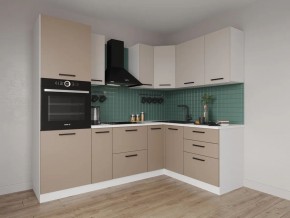 Кухонный гарнитур угловой Каппучино 2400*1600 (Стол. 26мм) в Казани - kazan.ok-mebel.com | фото