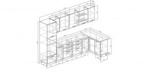 Кухонный гарнитур угловой Каппучино 3200*1400 (Стол. 26мм) в Казани - kazan.ok-mebel.com | фото 2