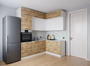 Кухонный гарнитур угловой Лада 2200*1700 (Стол. 38мм) в Казани - kazan.ok-mebel.com | фото