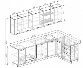 Кухонный гарнитур угловой Руанда 2600х1600 (Стол. 26мм) в Казани - kazan.ok-mebel.com | фото 2