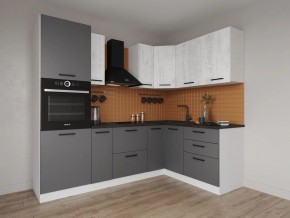Кухонный гарнитур угловой Санторини 2400*1600 (Стол. 26мм) в Казани - kazan.ok-mebel.com | фото