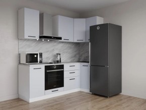 Кухонный гарнитур угловой Смоки 2200*1000 (Стол. 38 мм) в Казани - kazan.ok-mebel.com | фото
