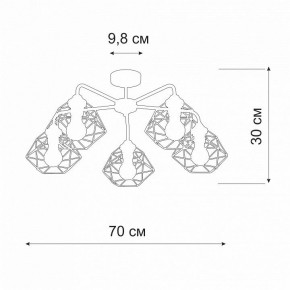 Люстра на штанге Vitaluce V4258 V4258-0/5PL в Казани - kazan.ok-mebel.com | фото 2