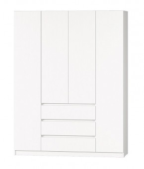МС "Хилтон" Шкаф №1 1600 (Белый текстурный) в Казани - kazan.ok-mebel.com | фото 2