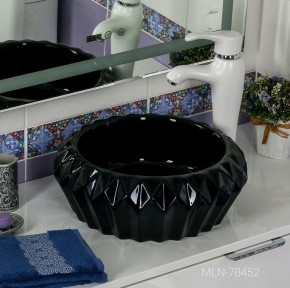 Накладная раковина melana mln-78452 (черная) в Казани - kazan.ok-mebel.com | фото