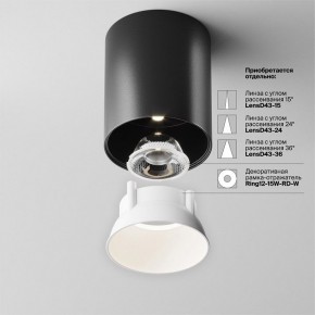 Накладной светильник Maytoni Alfa LED C064CL-12W4K-RD-B в Казани - kazan.ok-mebel.com | фото 4