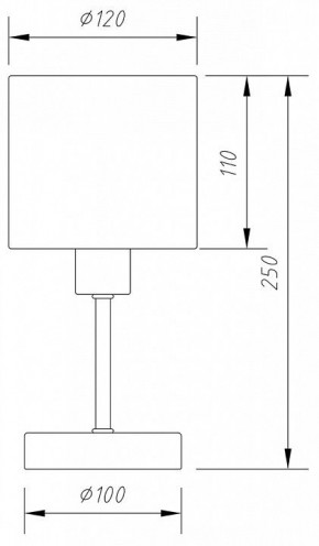 Настольная лампа декоративная Escada Denver 1109/1 Chrome/Beige в Казани - kazan.ok-mebel.com | фото 6