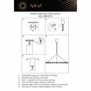 Подвесная люстра Aployt Rezeda APL.788.03.15 в Казани - kazan.ok-mebel.com | фото 13