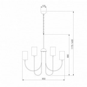 Подвесная люстра Eurosvet Abbey 60164/10 никель Smart в Казани - kazan.ok-mebel.com | фото 4