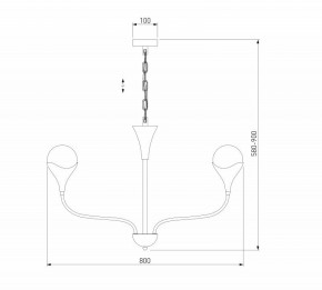 Подвесная люстра Eurosvet Calyx 60169/6 никель в Казани - kazan.ok-mebel.com | фото 3