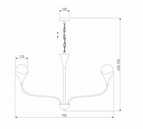 Подвесная люстра Eurosvet Calyx 60169/8 никель в Казани - kazan.ok-mebel.com | фото 3