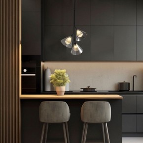 Подвесная люстра Eurosvet Enigma 70161/3 черный в Казани - kazan.ok-mebel.com | фото 3