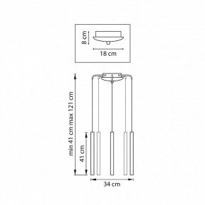 Подвесная люстра Lightstar Tubo L5T747247 в Казани - kazan.ok-mebel.com | фото 3