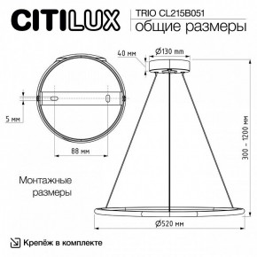 Подвесной светильник Citilux Trio CL215B051 в Казани - kazan.ok-mebel.com | фото 8
