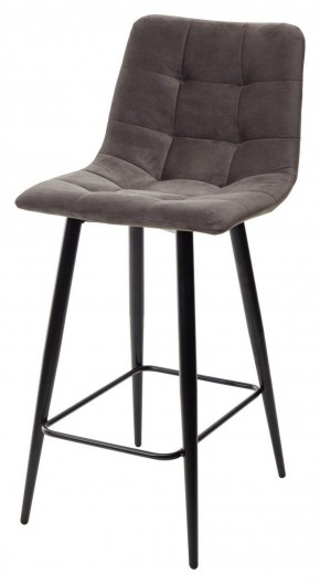 Полубарный стул CHILLI-QB графит #14, велюр / черный каркас (H=66cm) М-City в Казани - kazan.ok-mebel.com | фото
