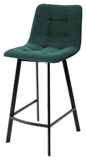 Полубарный стул CHILLI-QB SQUARE зеленый #19, велюр / черный каркас (H=66cm) М-City в Казани - kazan.ok-mebel.com | фото 1