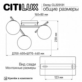 Потолочная люстра Citilux Dorsy CL223131 в Казани - kazan.ok-mebel.com | фото 11