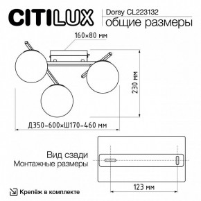 Потолочная люстра Citilux Dorsy CL223132 в Казани - kazan.ok-mebel.com | фото 12