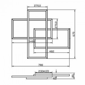 Потолочная люстра Maytoni Line MOD016CL-L80BK в Казани - kazan.ok-mebel.com | фото 2