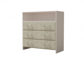PROxSON Комод Varna (ЛДСП Белая+ткань Белый/Savana Milk (молочный)) 90x40 в Казани - kazan.ok-mebel.com | фото 2