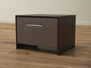 PROxSON Тумба Varna (ЛДСП Венге+экокожа Дуб венге с коричневым) 51x40 в Казани - kazan.ok-mebel.com | фото