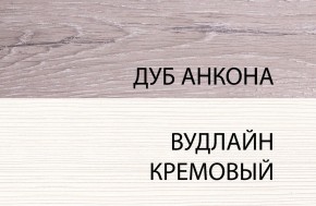 Шкаф 1DG, OLIVIA, цвет вудлайн крем/дуб анкона в Казани - kazan.ok-mebel.com | фото 3