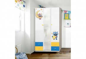 Шкаф 3-х дверный с ящиками и фотопечатью Совята 3.2 (1200) в Казани - kazan.ok-mebel.com | фото