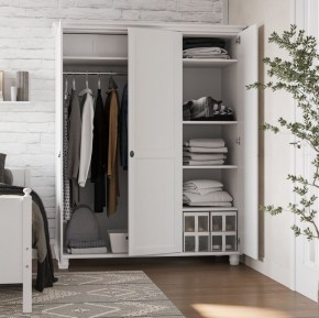 Шкаф 30 Вествик трёхдверный, массив сосны, цвет белый в Казани - kazan.ok-mebel.com | фото 4
