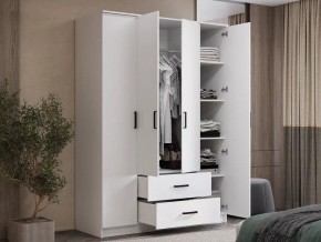 Шкаф 4-х створчатый Титан (белый) в Казани - kazan.ok-mebel.com | фото 4