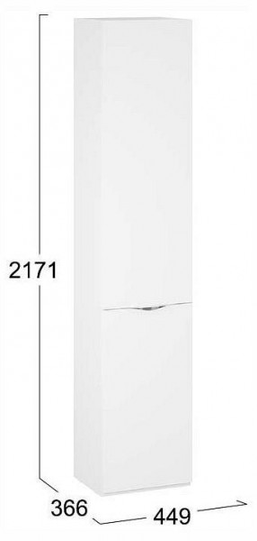 Шкаф для белья Глосс СМ-319.07.011 в Казани - kazan.ok-mebel.com | фото 4