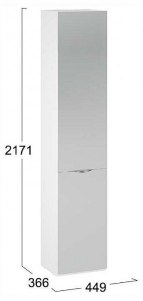 Шкаф для белья Глосс СМ-319.07.012 в Казани - kazan.ok-mebel.com | фото 4