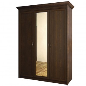 Шкаф для одежды 3-дверный с зеркалом №671 Флоренция Дуб оксфорд в Казани - kazan.ok-mebel.com | фото