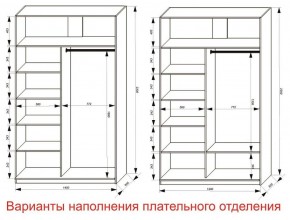 Шкаф-купе 1400 серии SOFT D8+D2+B2+PL4 (2 ящика+F обр.штанга) профиль «Графит» в Казани - kazan.ok-mebel.com | фото 8