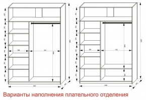 Шкаф-купе 1600 серии SOFT D8+D2+B2+PL4 (2 ящика+F обр.штанга) профиль «Графит» в Казани - kazan.ok-mebel.com | фото 7