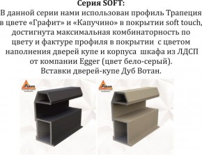 Шкаф-купе 1800 серии SOFT D1+D3+B2+PL1 (2 ящика+1штанга) профиль «Графит» в Казани - kazan.ok-mebel.com | фото 11