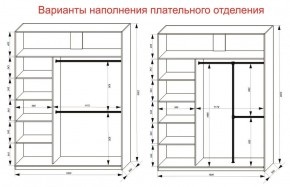 Шкаф-купе 1800 серии SOFT D1+D3+B2+PL1 (2 ящика+1штанга) профиль «Графит» в Казани - kazan.ok-mebel.com | фото 7