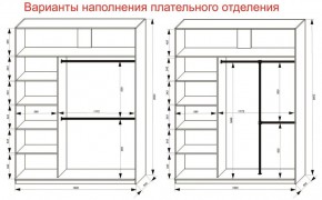 Шкаф-купе 1800 серии SOFT D8+D2+B2+PL4 (2 ящика+F обр.штанга) профиль «Графит» в Казани - kazan.ok-mebel.com | фото 8