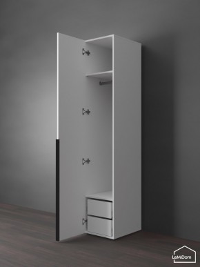 Шкаф Linnea MHR-1-3 2050х400х510 (Белый-М 11.1.1) в Казани - kazan.ok-mebel.com | фото 5